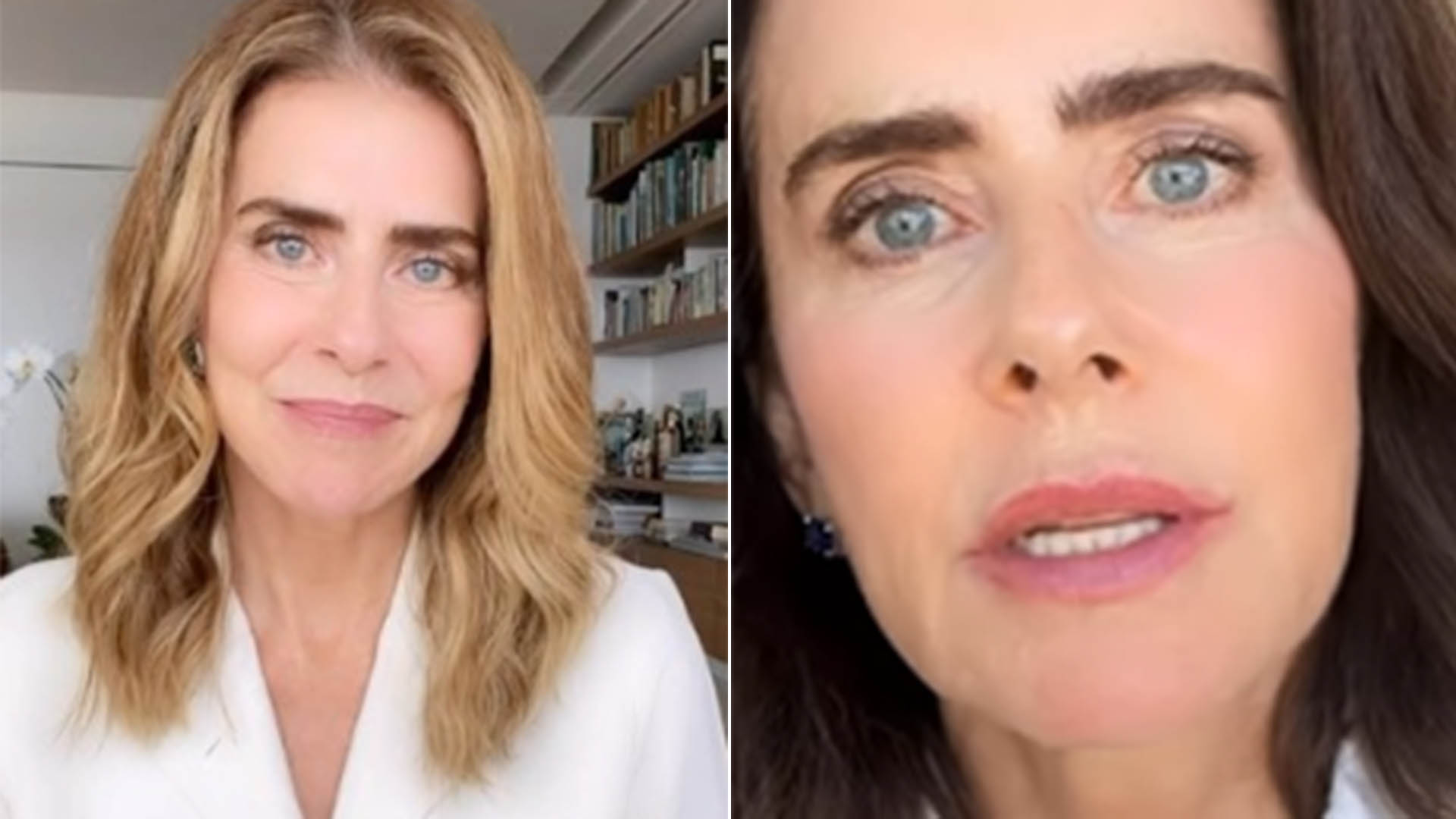 cabelo maitê proença loiro vs castanho