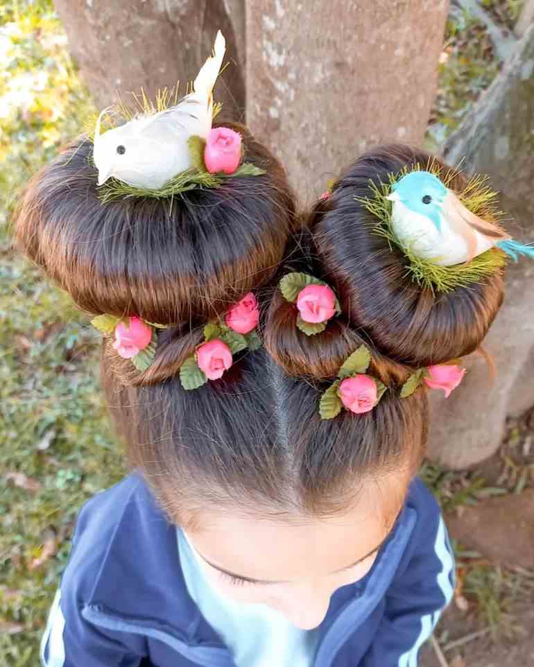 10 Penteados de Cabelo Maluco Fáceis e Rápidos para o Dia da Criatividade na Escola