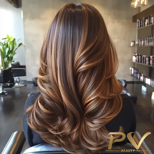 cabelo marrom caramelo