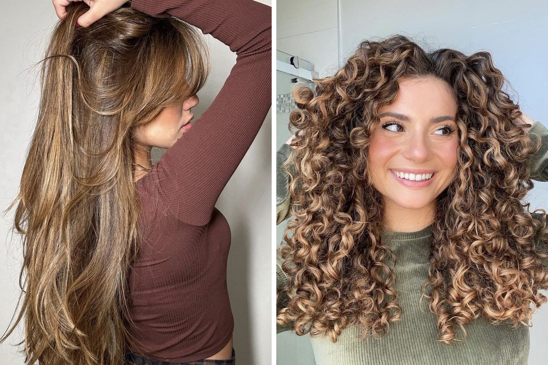 morena iluminada cabelo castanho