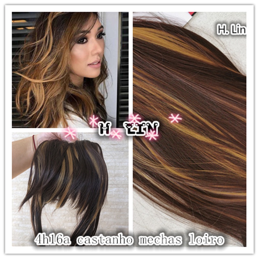 mechas para cabelo marrom escuro