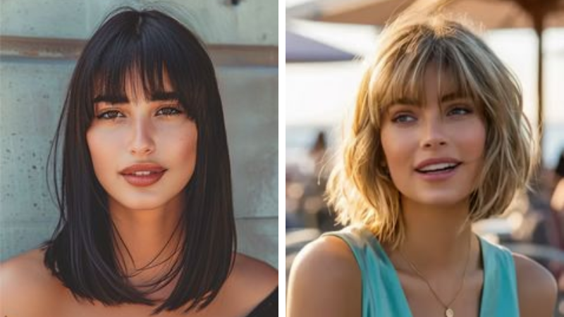 corte de cabelo médio desfiado