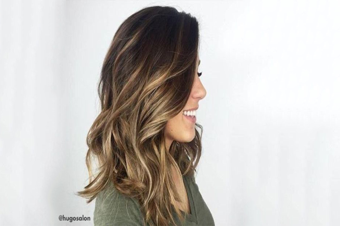 cabelo médio com pontas retas