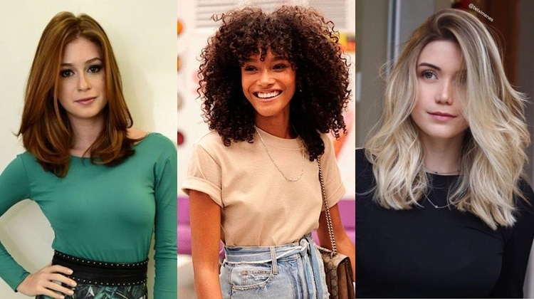 cabelo médio com pontas desconectadas