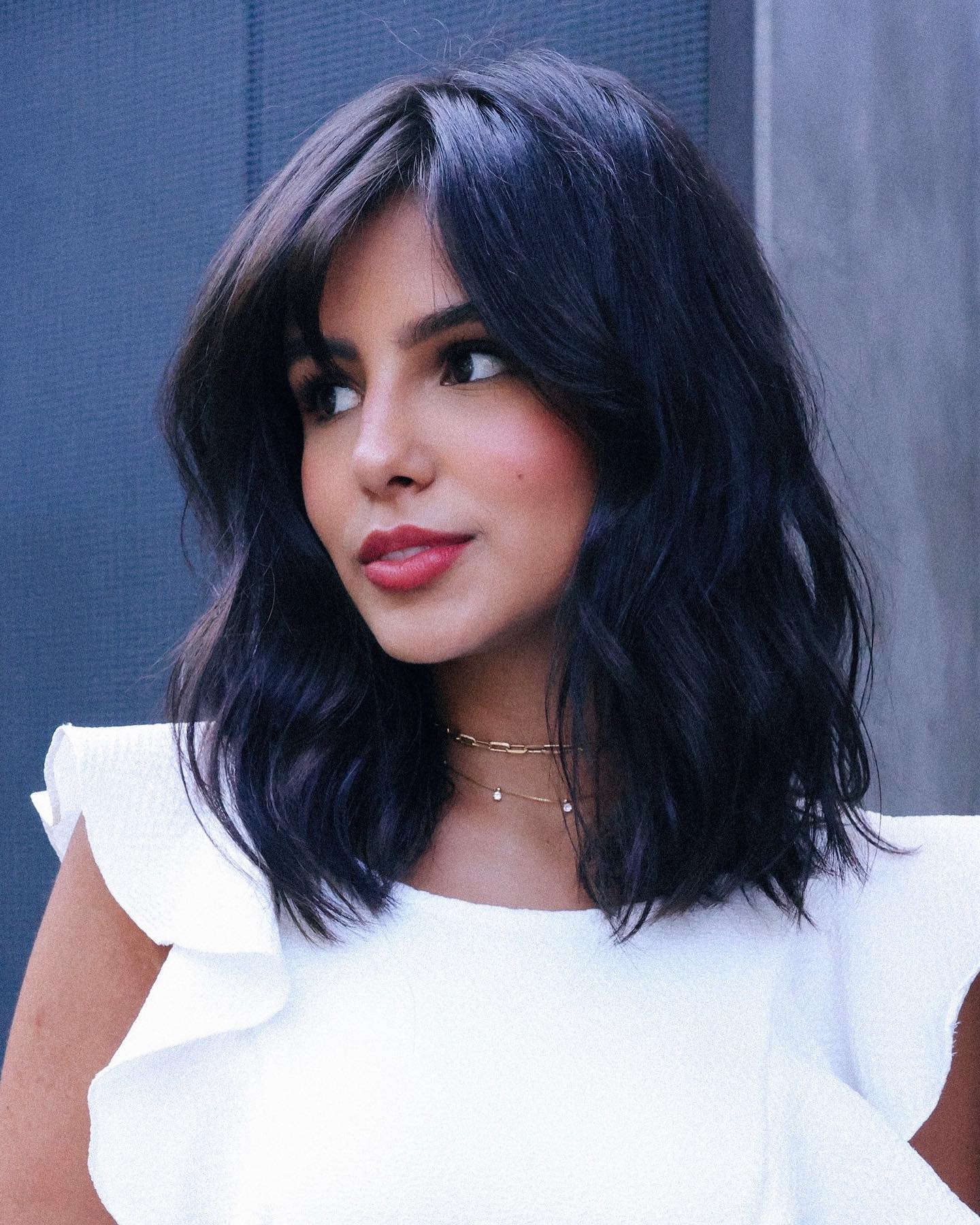 corte médio para afinar o rosto