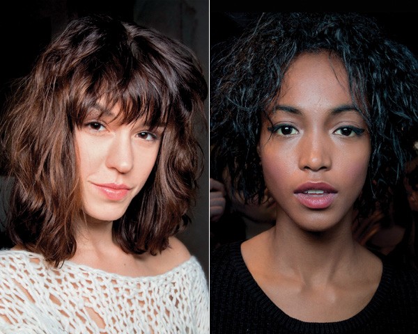 cabelo médio com pontas saudáveis