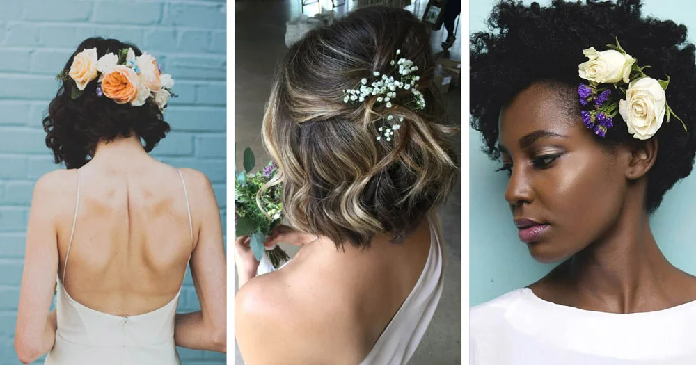 penteado de noiva cabelo cacheado com véu