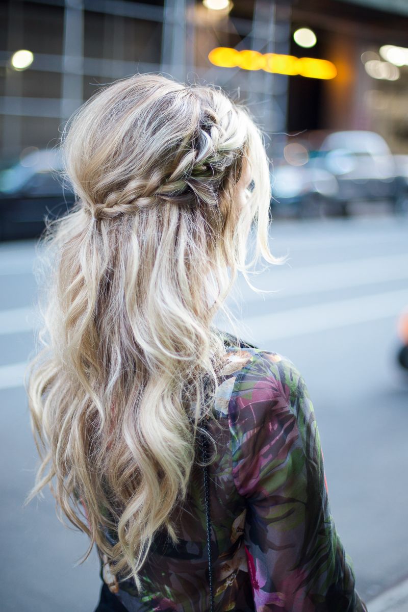 cabelo preso com trança