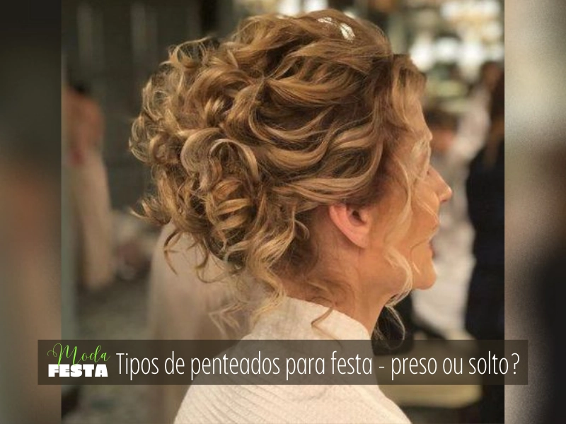cabelo preso elegante