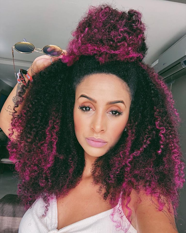 Inspirações de Cabelo Cacheado Rosa: Pastel