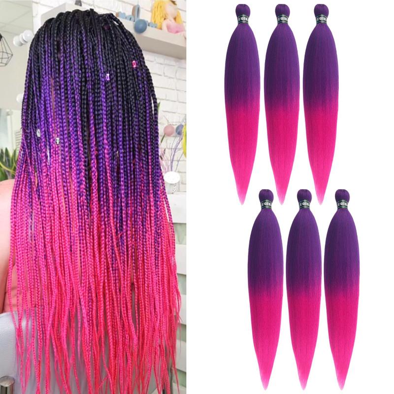 cabelo rosa e roxo degradê
