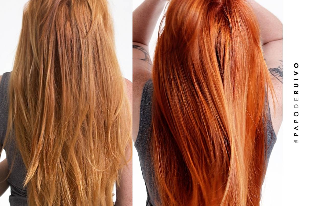 Ruivo com raiz natural