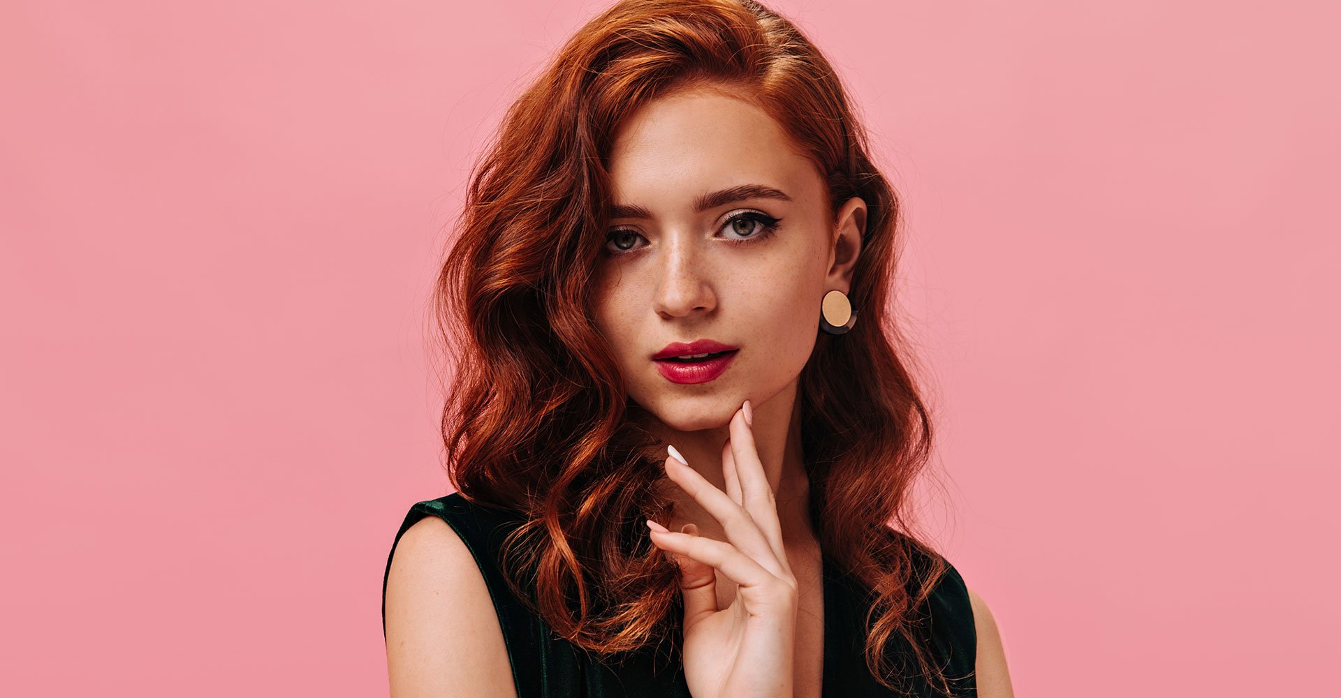 Ruivo com raiz natural