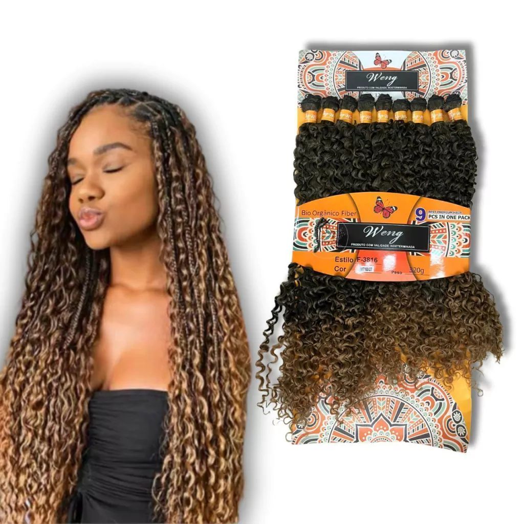 cabelo sintético cacheado