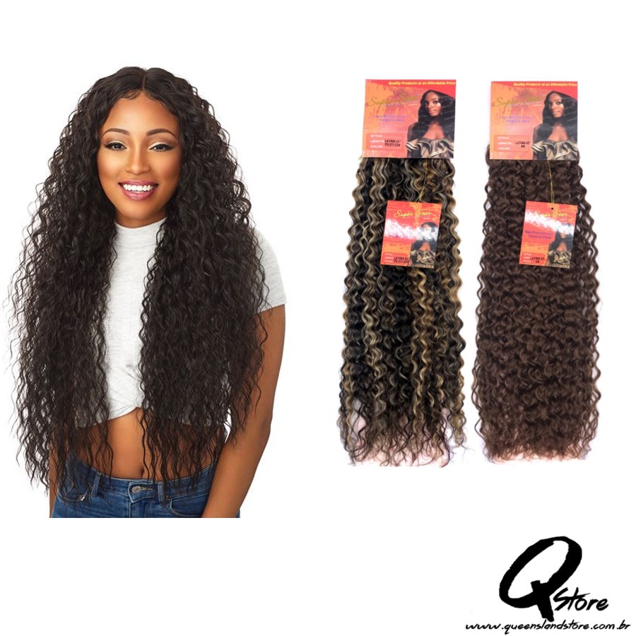 cabelo sintético cacheado