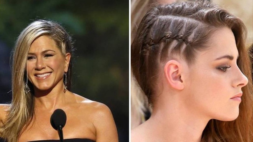 cabelo solto com trança