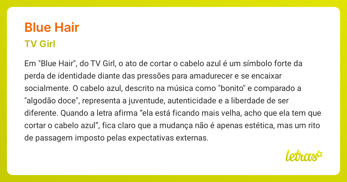 tv girl the blonde significado