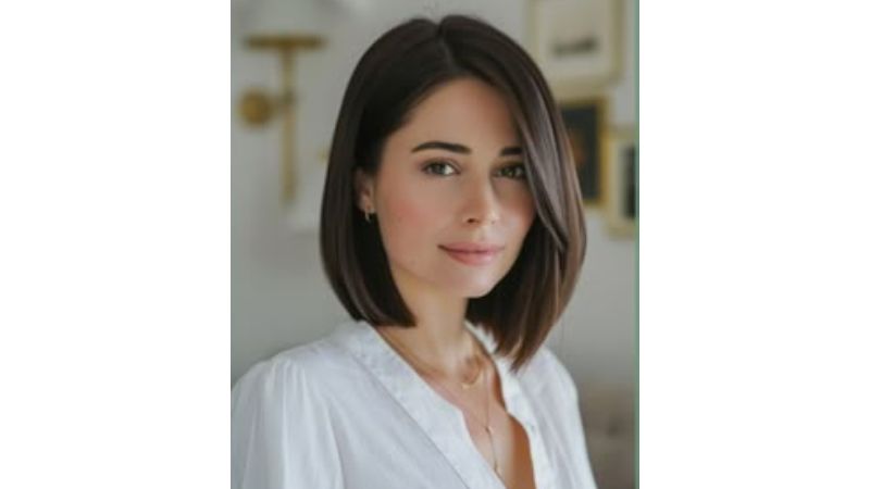 cabelos curtos no ombro