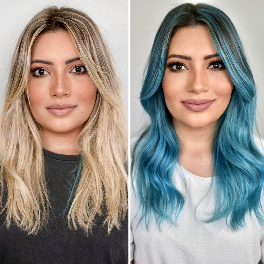 como evitar ressecamento nas pontas coloridas