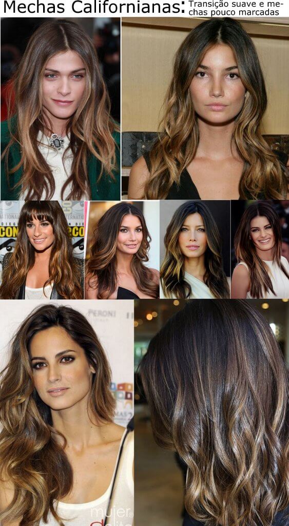 melhores tons de mel para californiana em cabelo preto