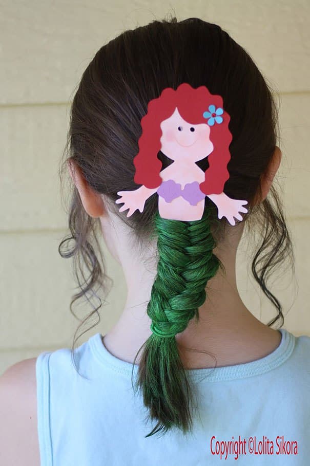 penteado carnaval infantil com trança