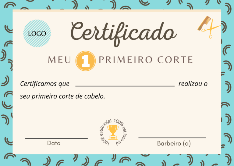 certificado 1 corte de cabelo