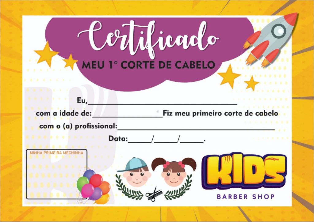 Certificado de Primeiro Corte de Cabelo: Onde Encontrar e Como Personalizar