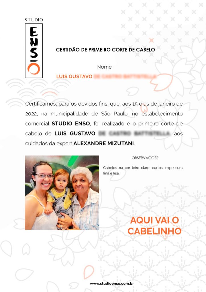 Primeiro Corte de Cabelo do Bebê: Idade Ideal e Como Celebrar com um Certificado