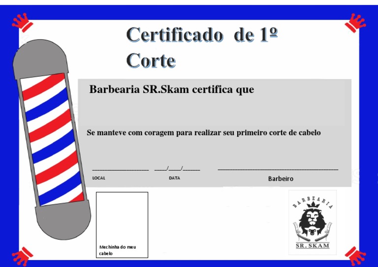 Certificado de Primeiro Corte de Cabelo: Onde Encontrar e Como Personalizar