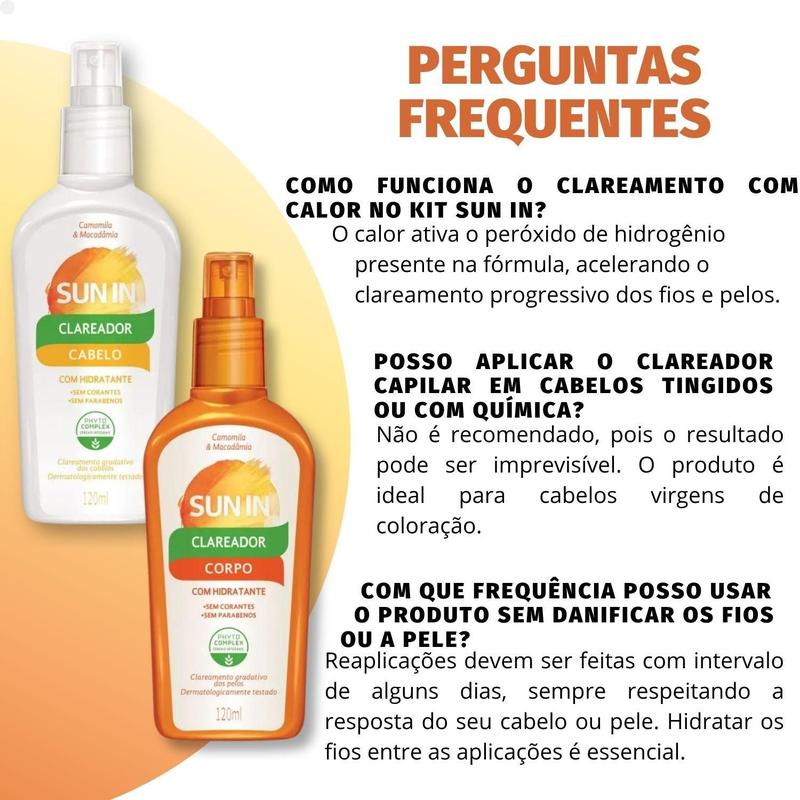 clareador de cabelo natural