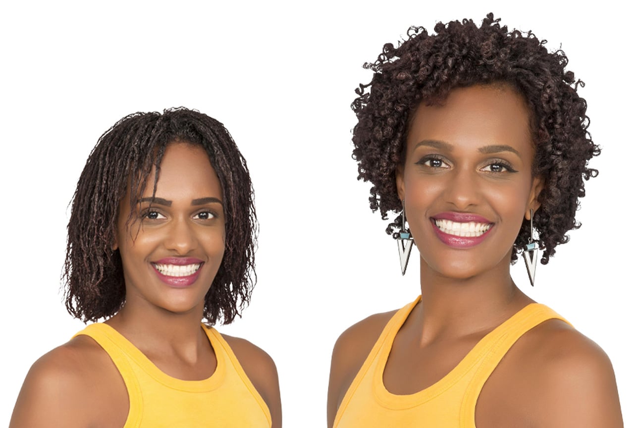 como cachear o cabelo em transição