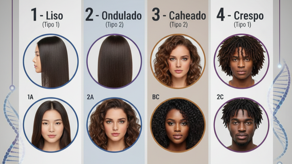 como descobrir meu tipo de cabelo