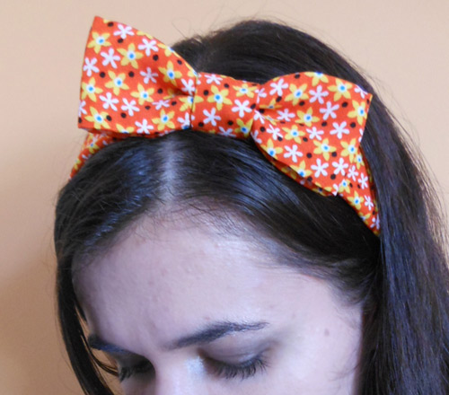 como fazer faixa de cabelo infantil