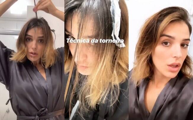 Diferença entre luzes na touca e no papel alumínio