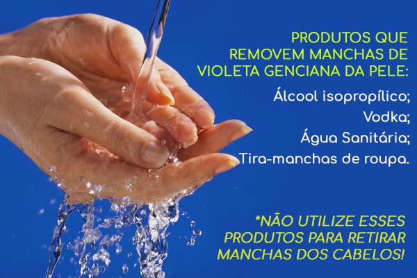 como tirar violeta genciana do cabelo