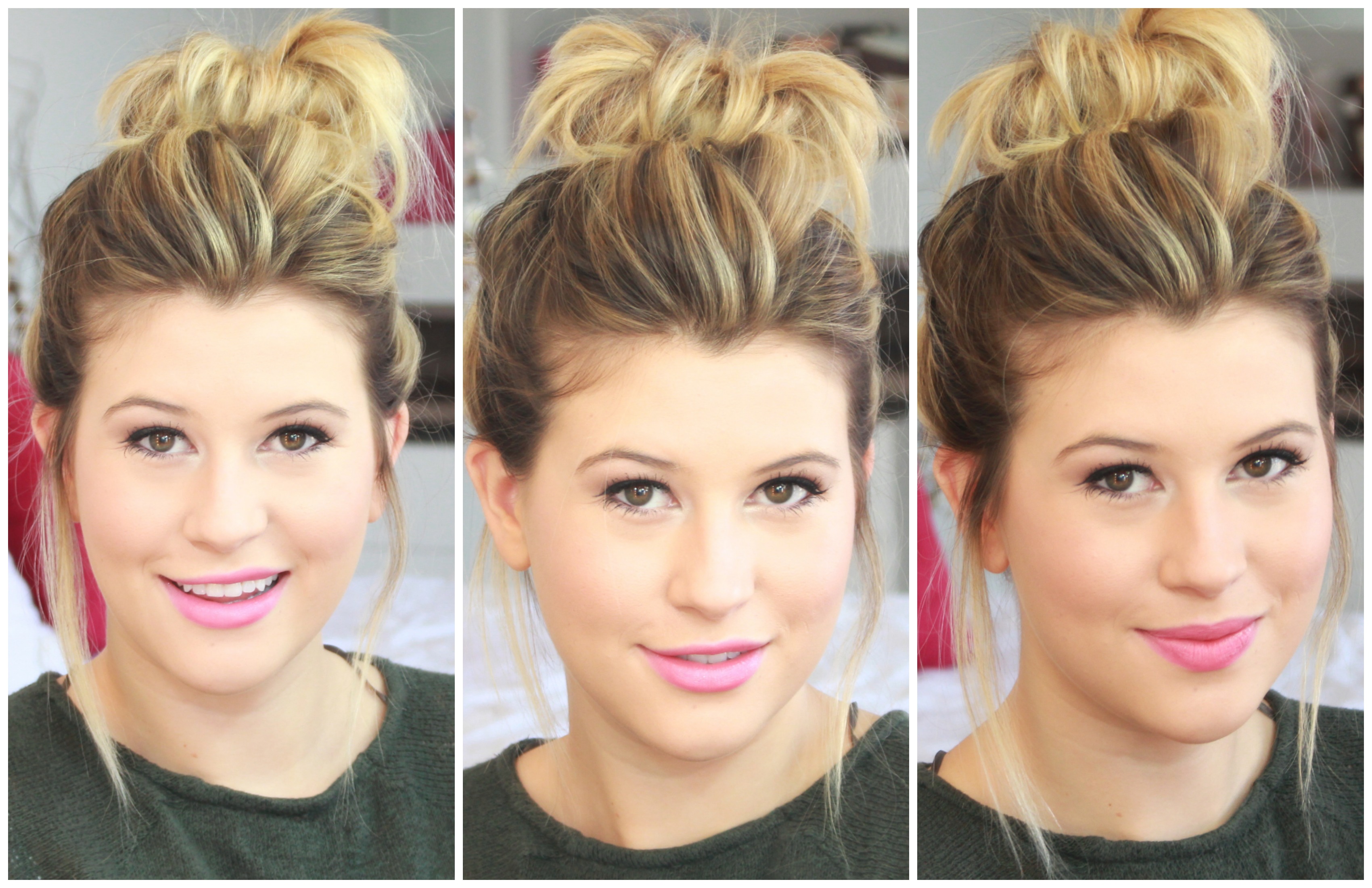 coques de cabelo bagunçado