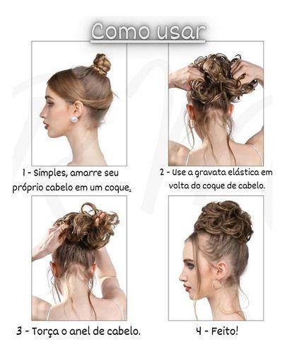 coques de cabelo bagunçado