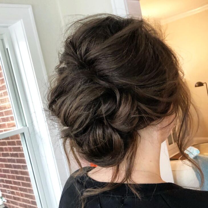 coques de cabelo bagunçado