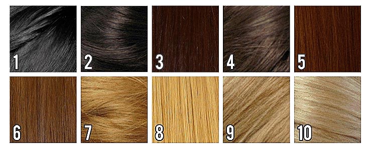cores de tintas para cabelo