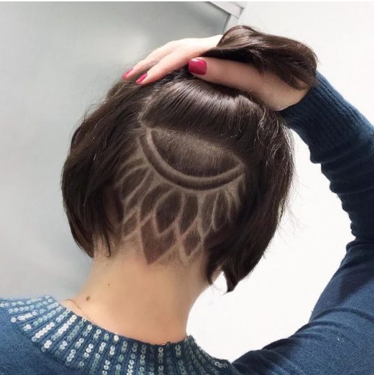 corte feminino atrás repicado para cabelo fino