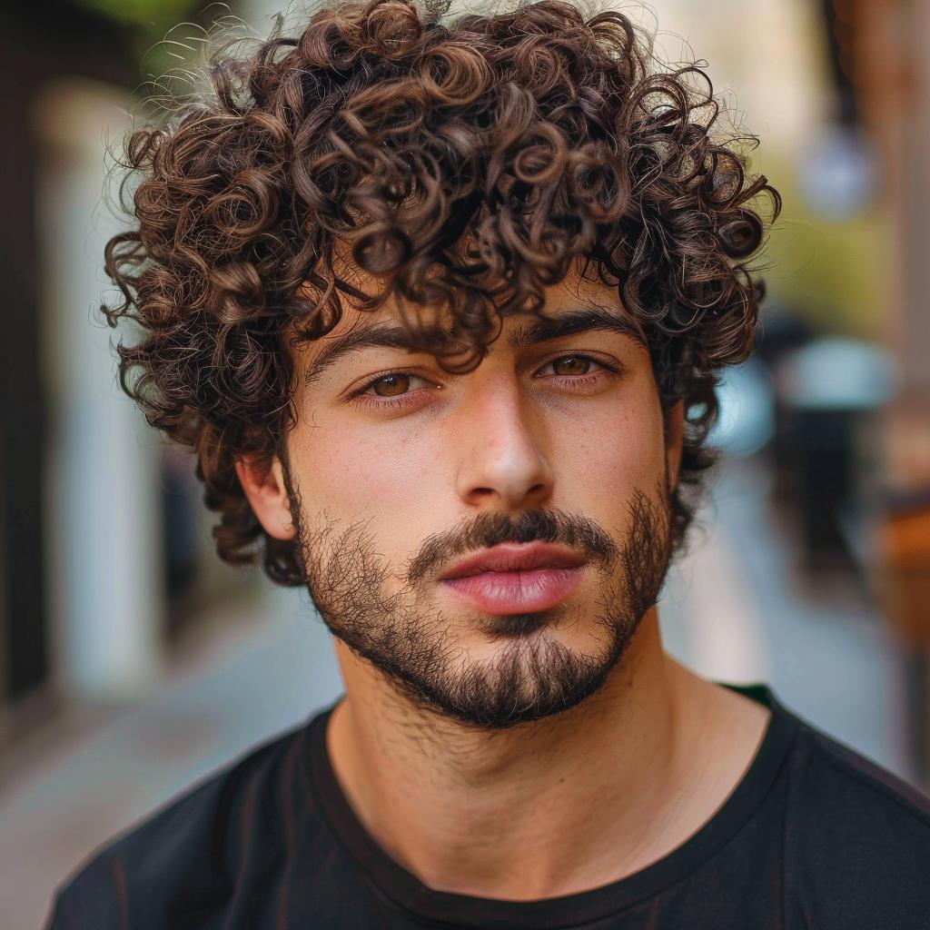 Wolf Cut Masculino: O Corte Selvagem que Está em Alta para Cachos