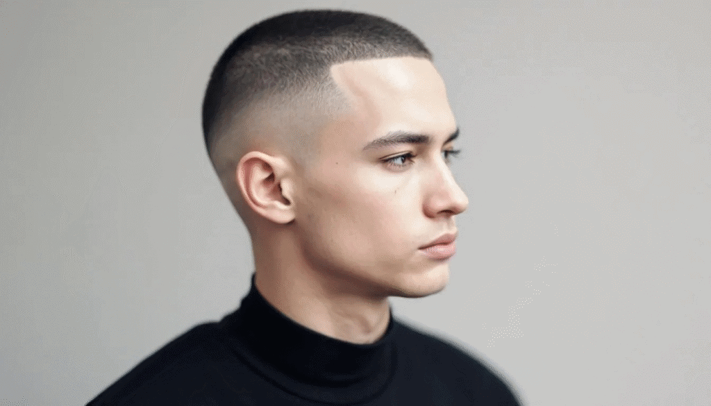 corte de cabelo à escovinha