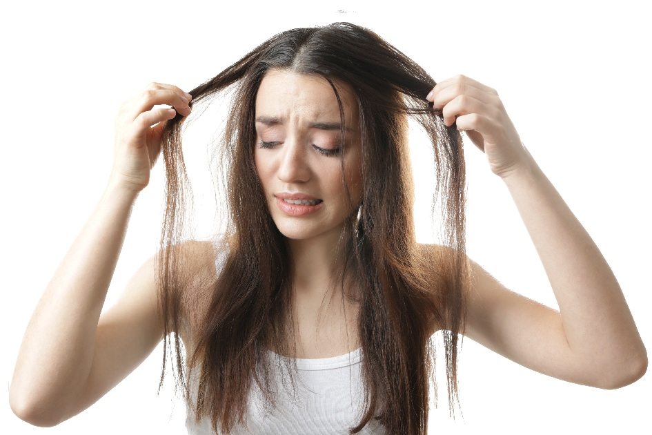 corte de cabelo áspero