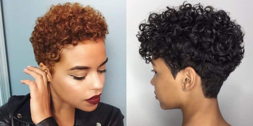 corte de cabelo cacheado curto moderno