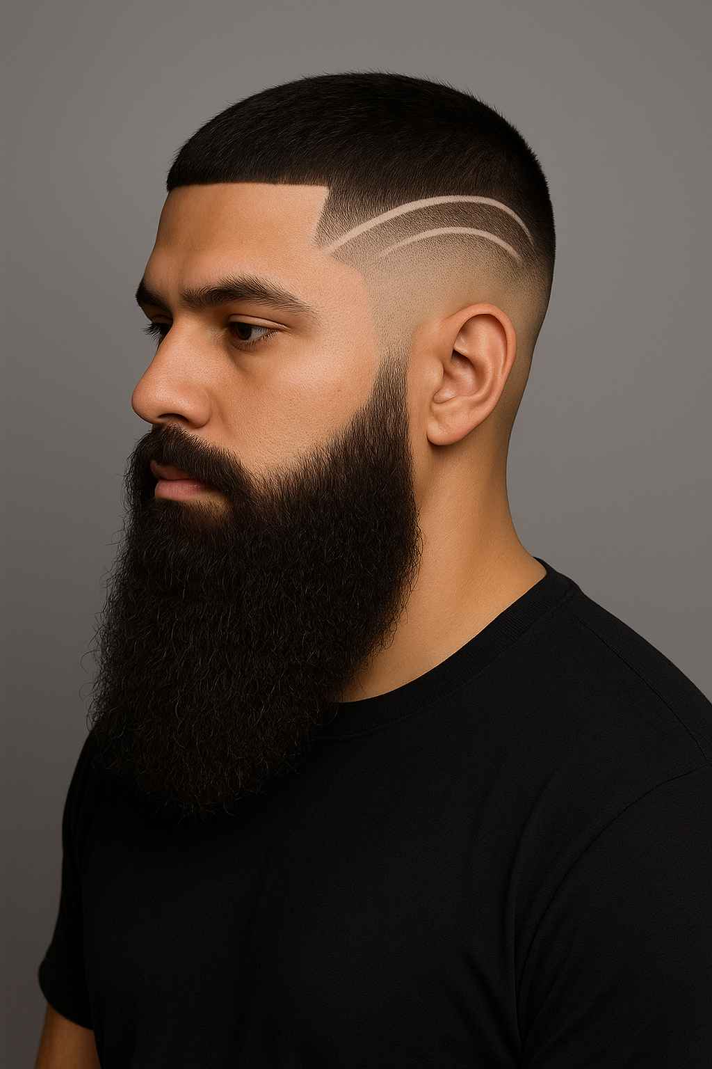 corte de cabelo com risco lateral