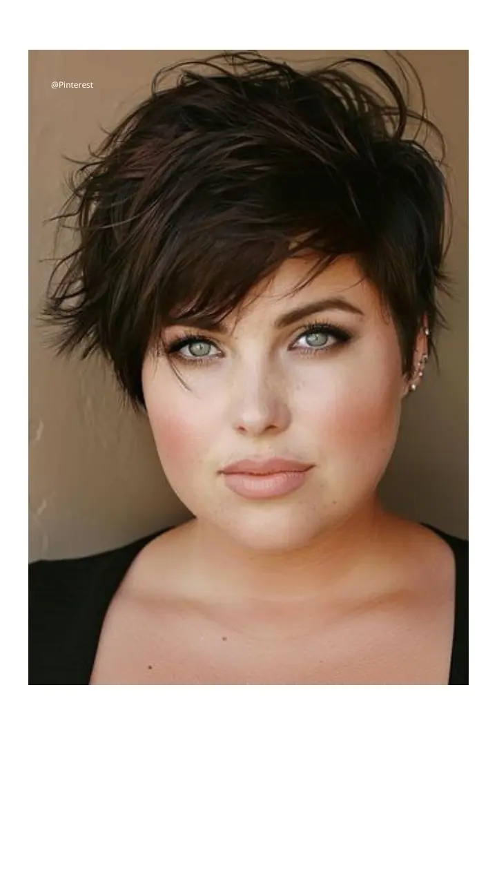 corte de cabelo curto feminino para rosto redondo