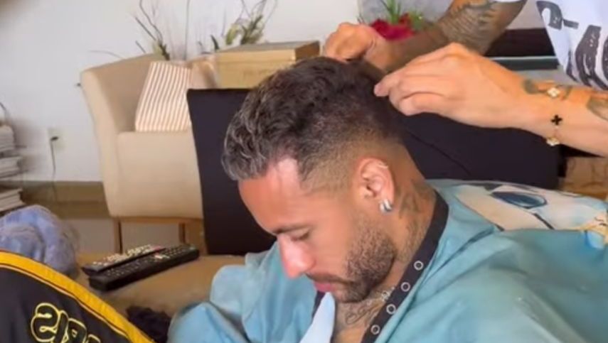 neymar cabelo com gel