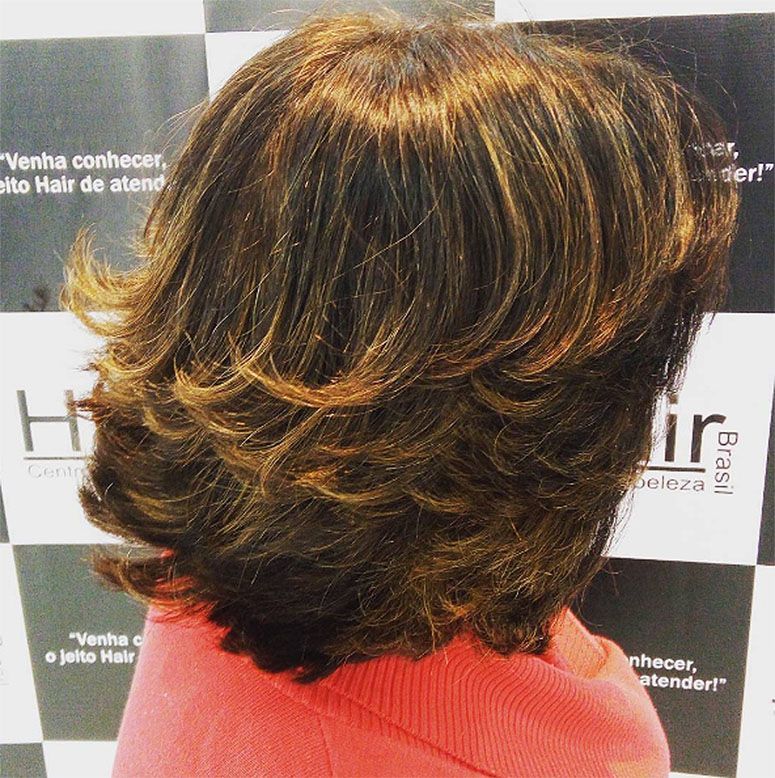 corte de cabelo em camadas medio passo a passo