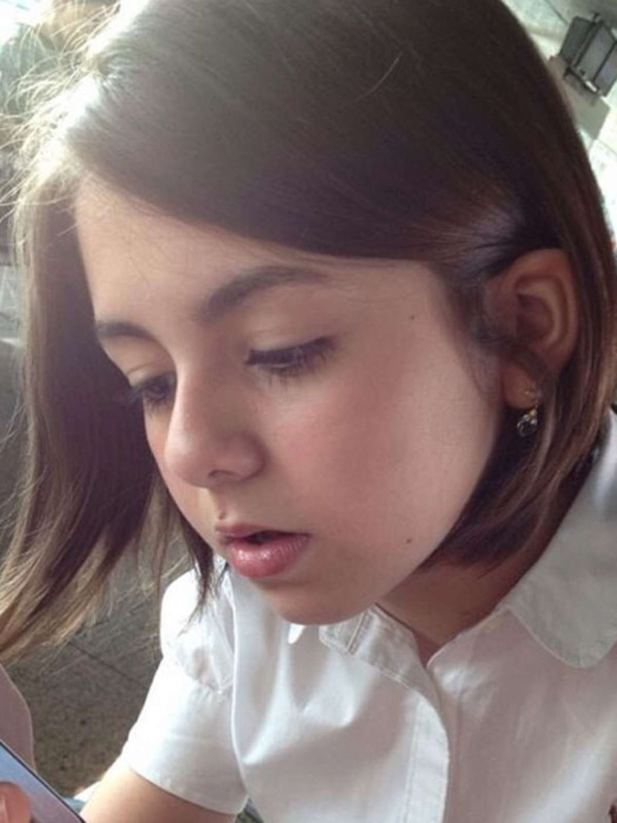 corte chanel ou long bob para criança de cabelo liso