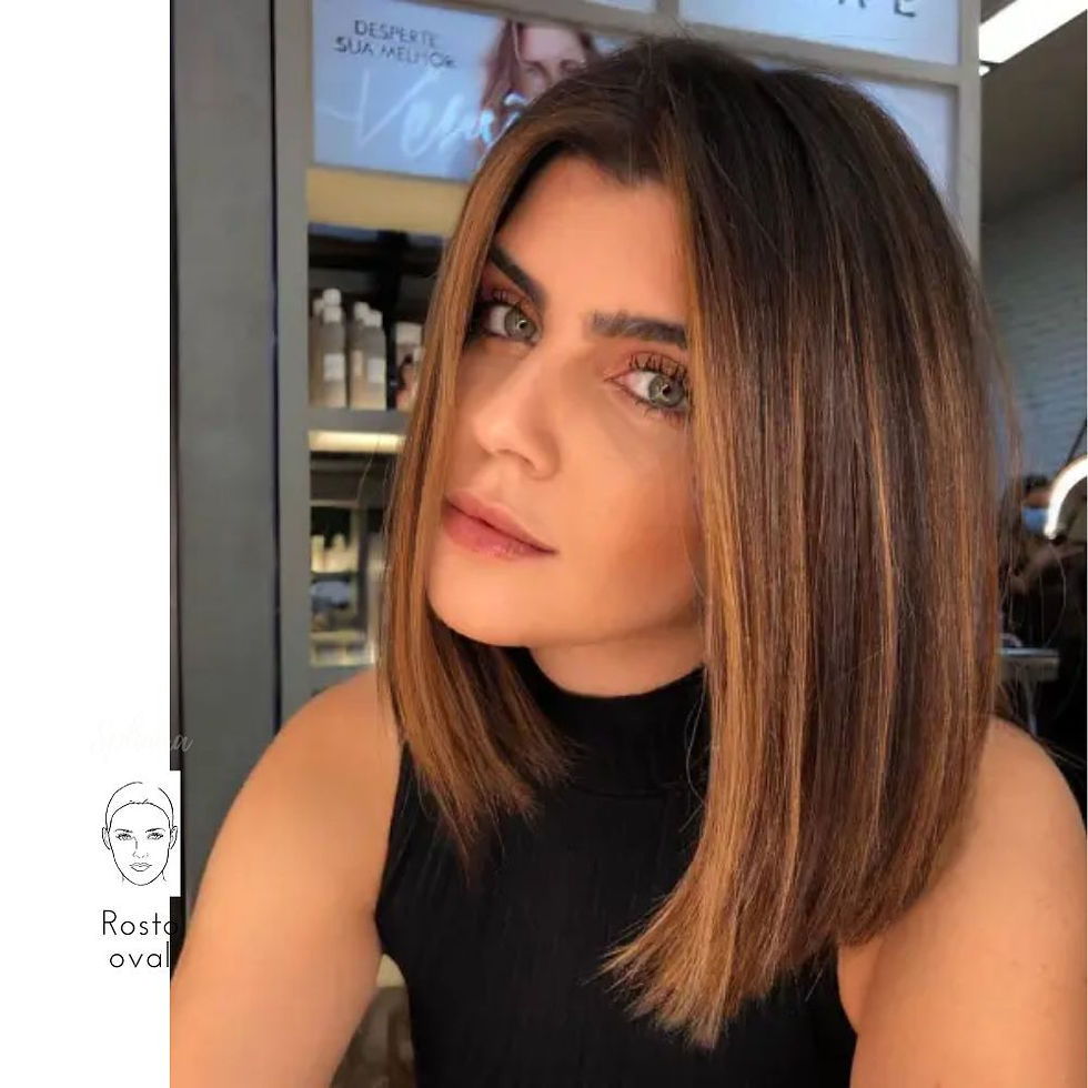 Long Bob e Shaggy Hair: Tendências para rostos ovais